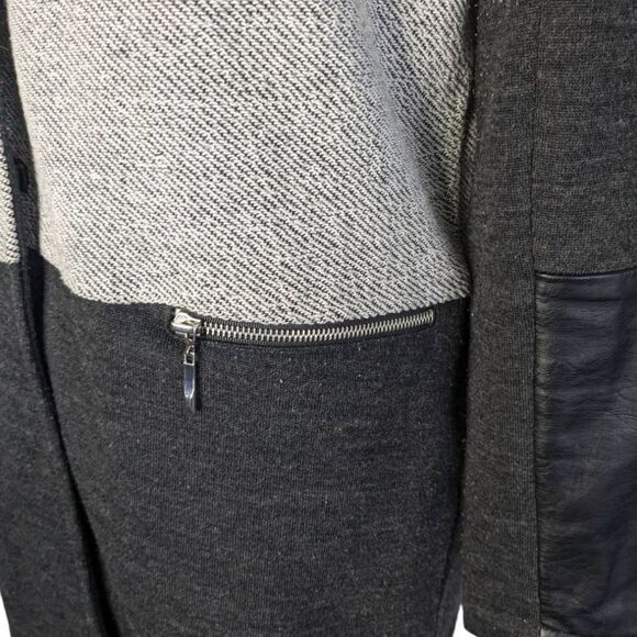 ParkHurst coat womens medium gray button down oversized business career academia - Picture 5 of 13